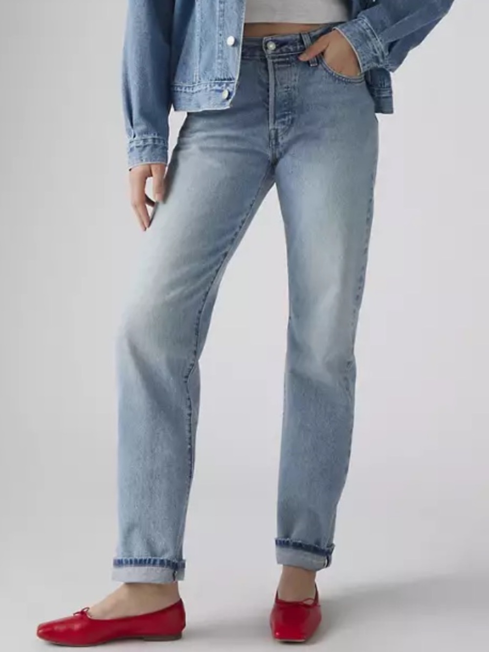 Levi’s 501 90s light wash jeans 28in